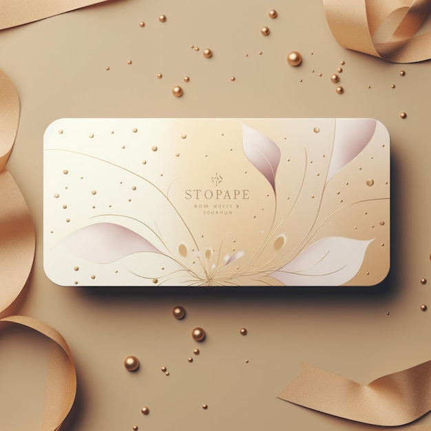 Photo gift card mockup