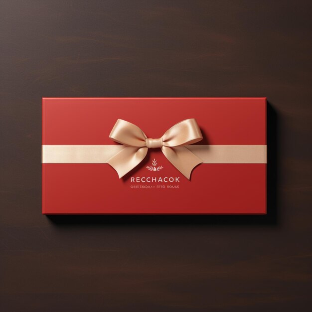 Photo gift card mockup