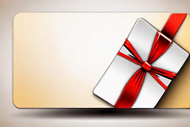 Photo gift card with empty space for text