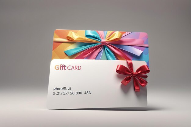 Gift card with empty space for text