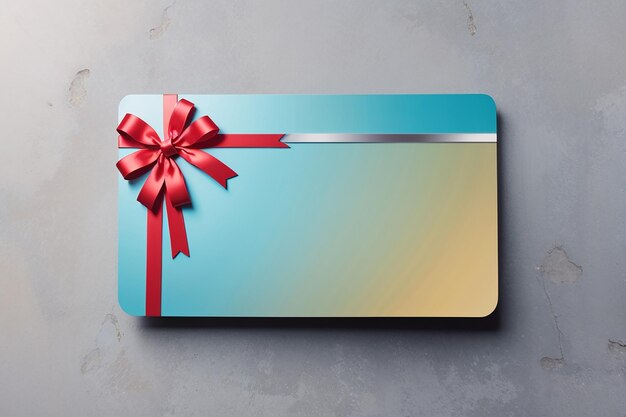 Gift card with empty space for text