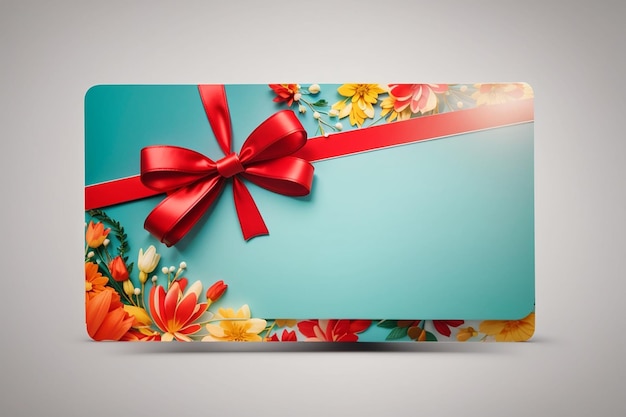 Photo gift card with empty space for text