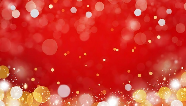 Gift christmas wallpaper on red background copy space