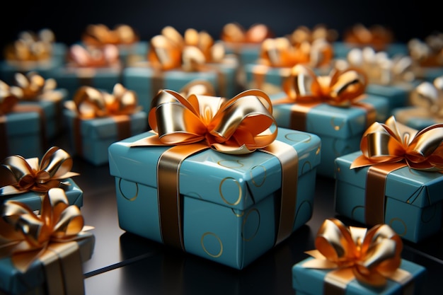 Gift extravaganza topdown perspectief open ruimte voor individuele toevoegingen