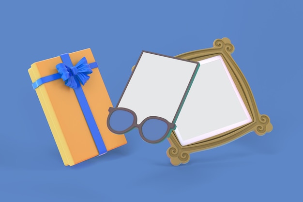 Gift set left side in blue background
