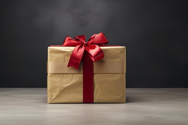 Photo gift wrapped with a bow