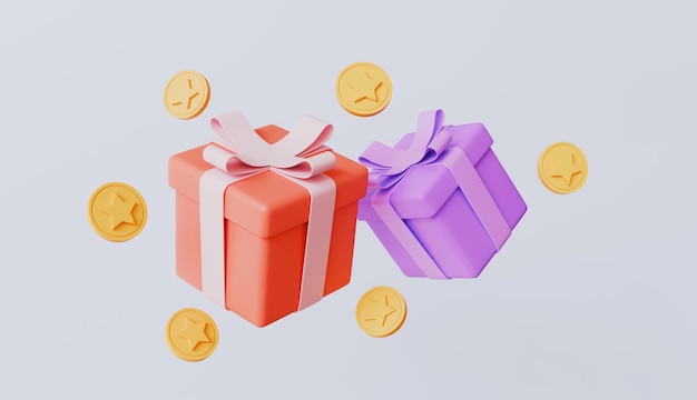 giftbox and golden coins money open gift box full of gold coins money prize reward casino
