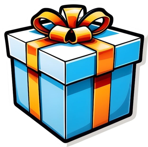 Foto giftbox kerstpictogrammen feestelijke symbolen vakantieseizoen kerstversieringen kerstversieringen win