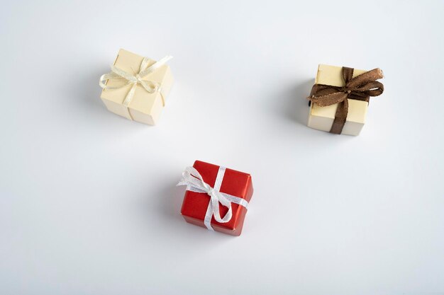 Gifts isolated on white background