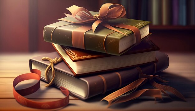 Photo gifts items image with a books, happy background