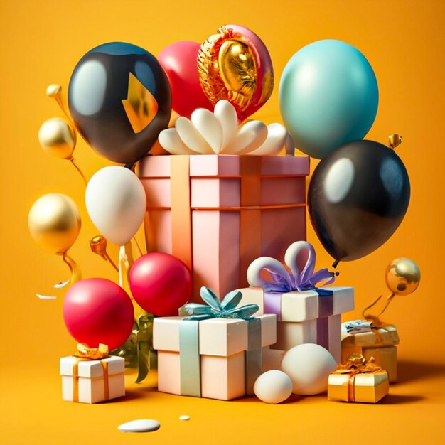 Photo gifts with balloons