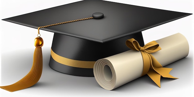 Gigantische afstudeerpet en diploma AIGegenereerd