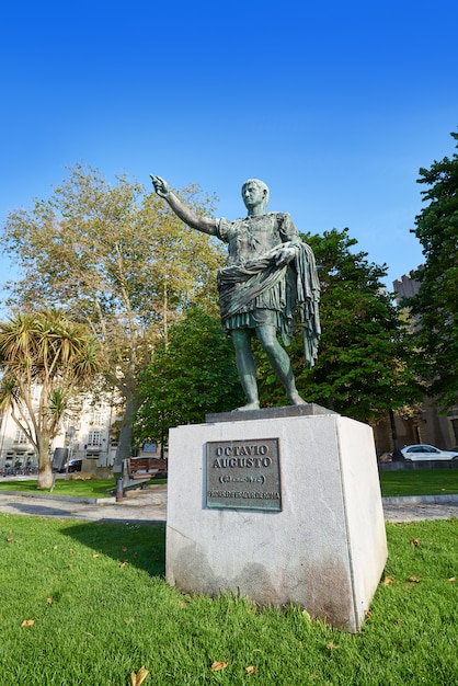 Gijon Antonio Augusto roman statue Asturias Spain