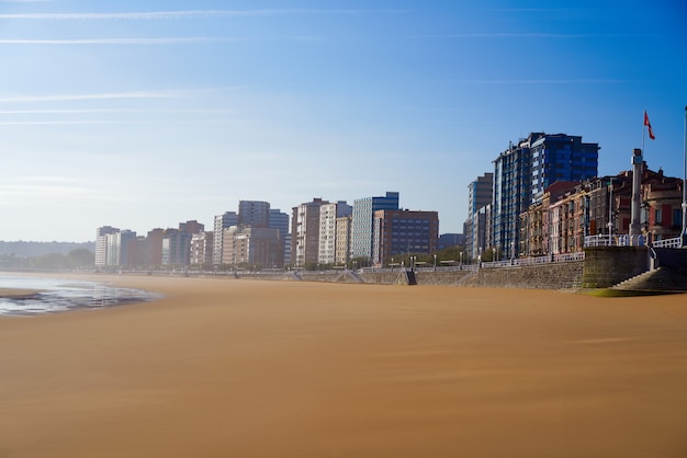 Gijon playa San Lorenzo beach Asturias Spain