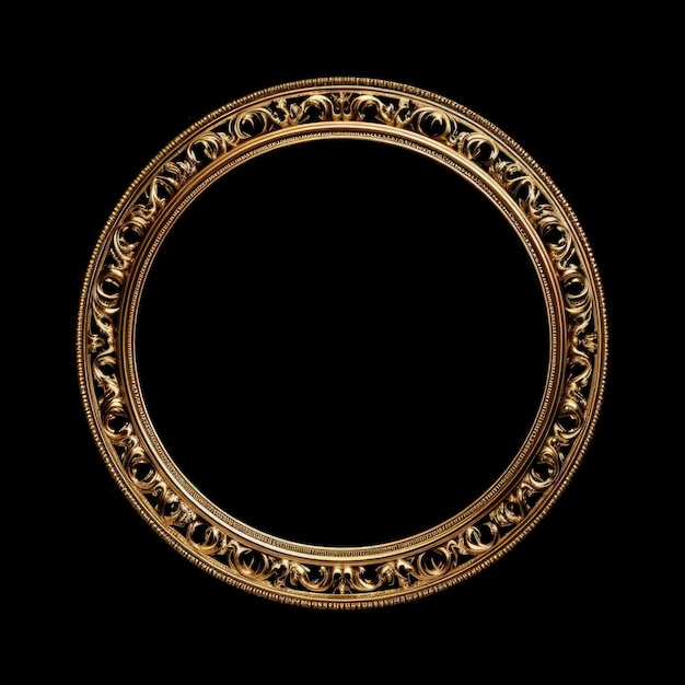 Gilded Elegance Round Gold Frame