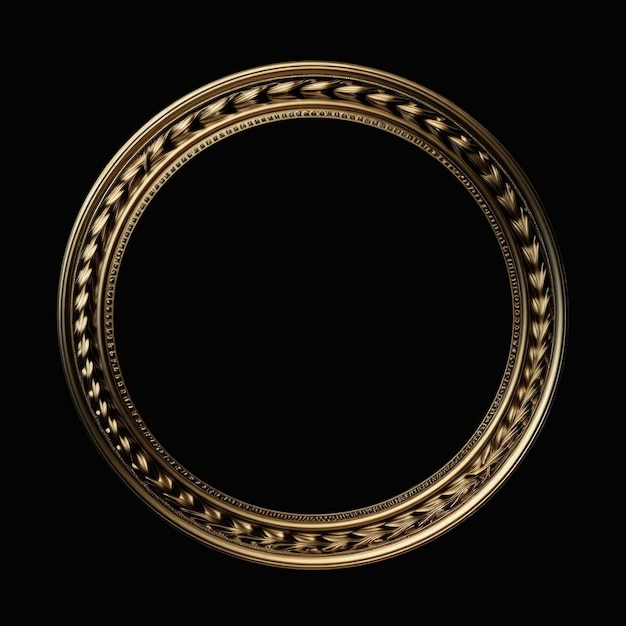 Gilded Elegance Round Gold Frame