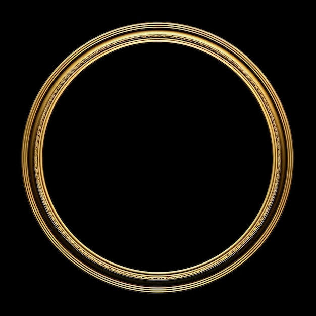 Gilded Elegance Round Gold Frame