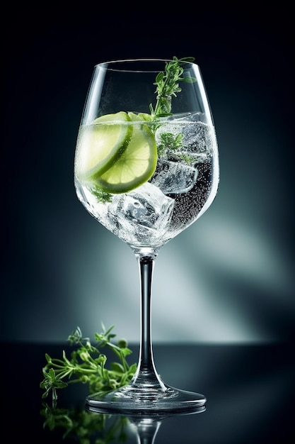 Foto gin tonic eleganza