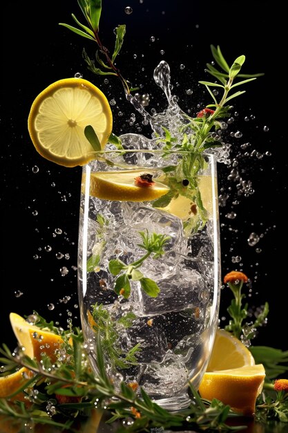 Foto gin tonic eleganza