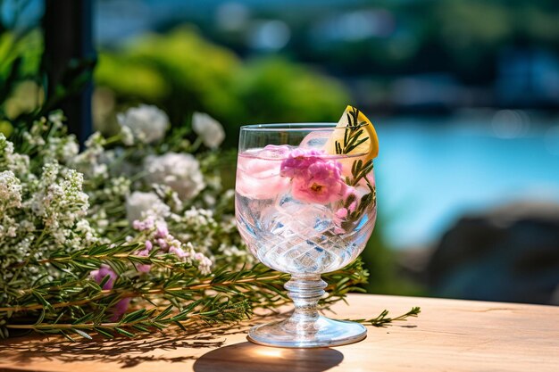 Foto gin tonic eleganza