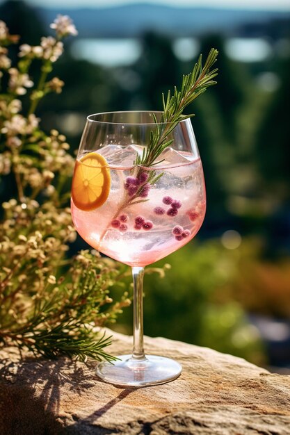 Foto gin tonic eleganza