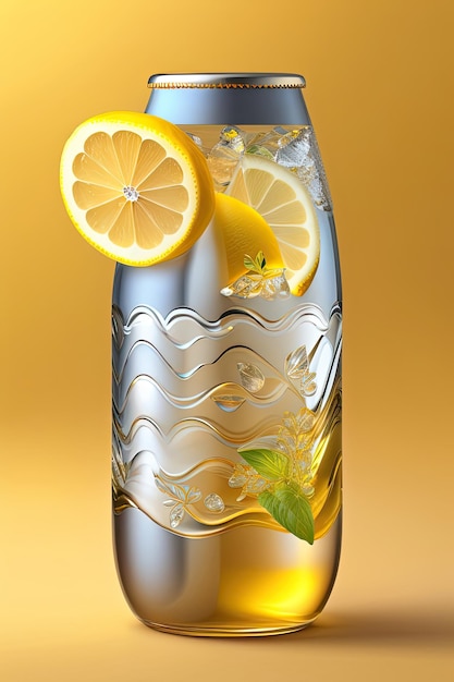 Ginger Ale with ice and lemon