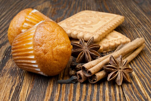 Ginger cookies with cinnamon and anise