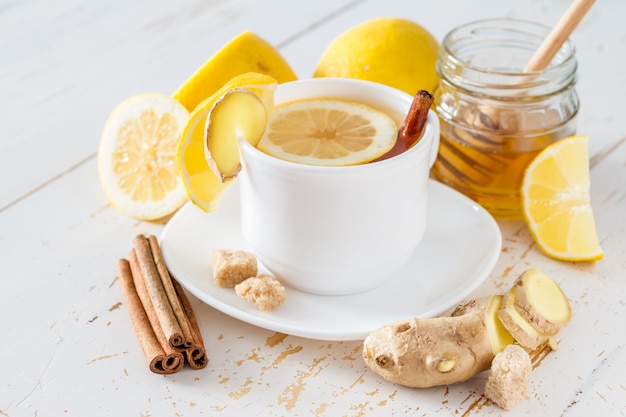 ginger lemon cinnamon tea