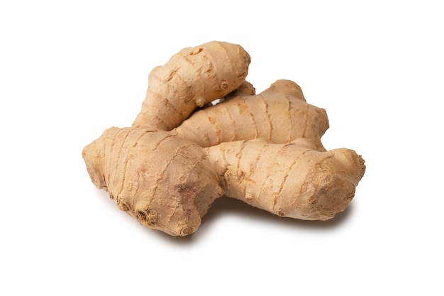 Ginger root isolated on white background