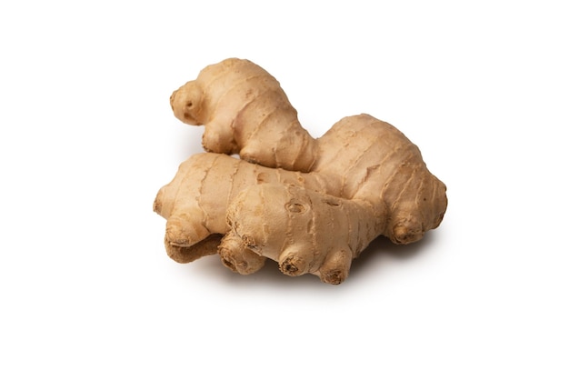 Ginger root isolated on white background