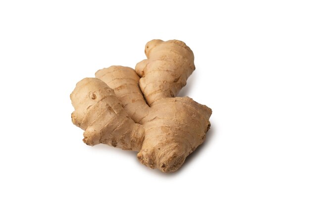 Ginger root isolated on white background