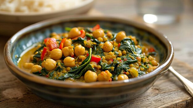 Ginger and Spice Infused Chickpea Red Pepper and Spinach Curry A Fiery 169 Delight