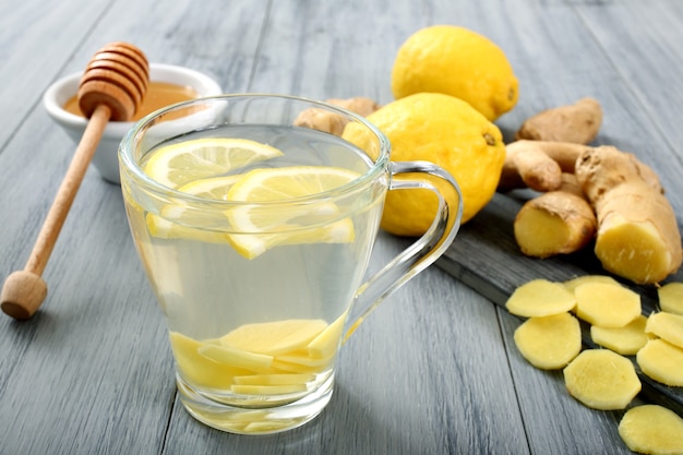 ginger tea with lemon