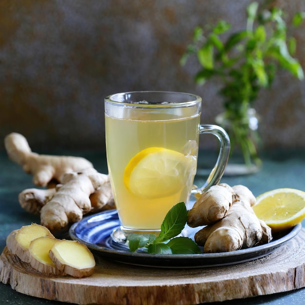 Foto ginger thee gezonde drank