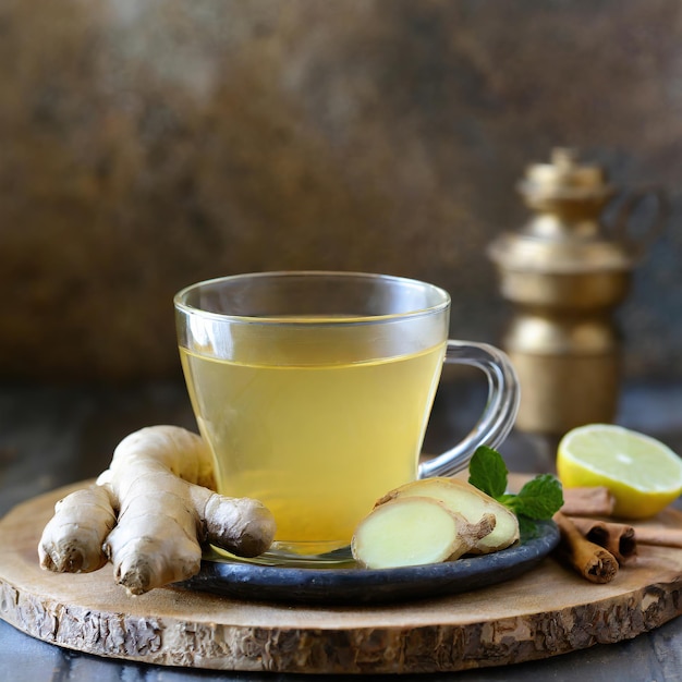 Foto ginger thee gezonde drank