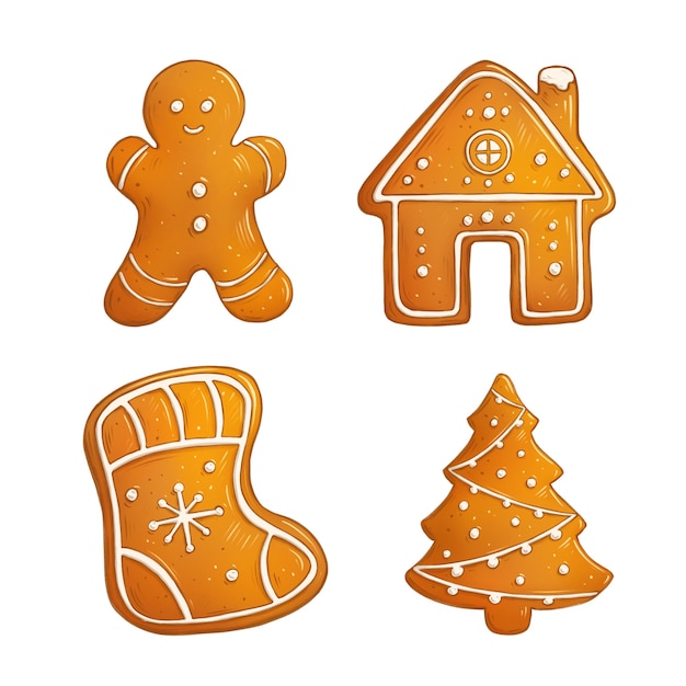 Photo gingerbread cookies illustration