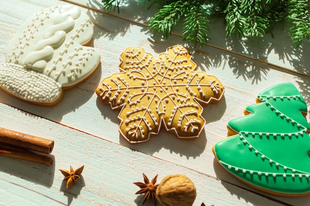 Gingerbread cookies and spices