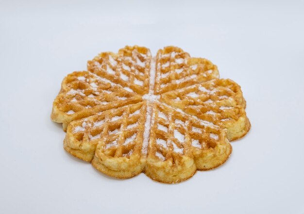 Photo gingerbread cookies on white background, close up