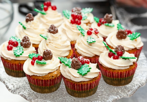 Gingerbread cupcake for christmas