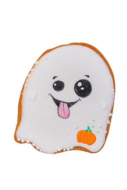 Photo gingerbread in the form of a ghost for halloween halloween goodies