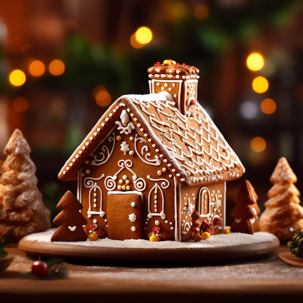 Gingerbread House feestelijke vakantie verrukking