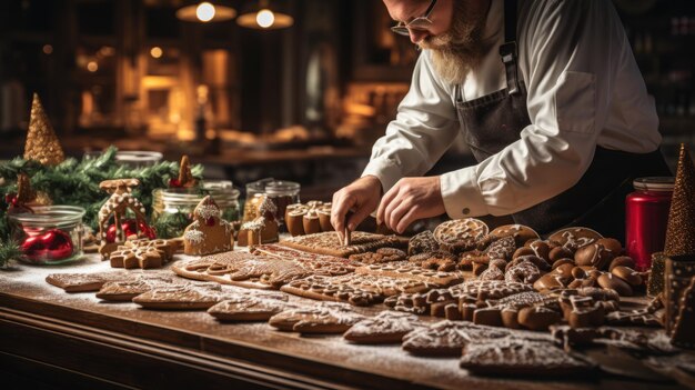 Gingerbread Magic A Culinary Tale Unfolds with Skilled Hands