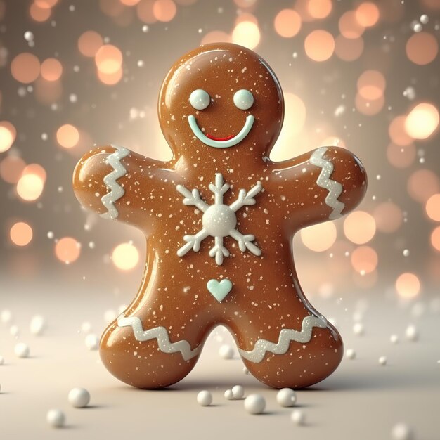 Gingerbread man Christmas cookie