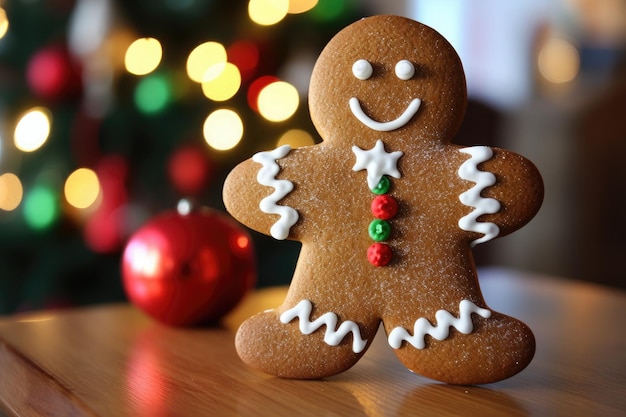 The Gingerbread Man Christmas and New Year's holiday concept