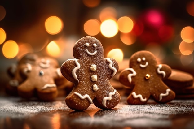 Gingerbread man kerstkoekje