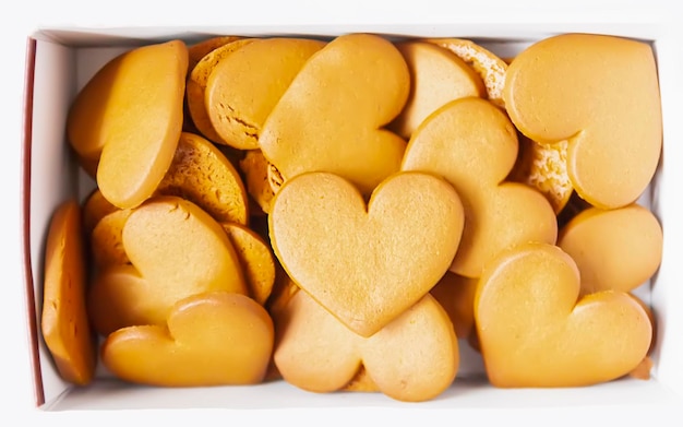 Gingerbread in the shape of heart