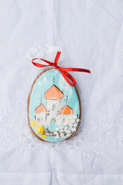 gingerbread with glaze for the Easter holiday