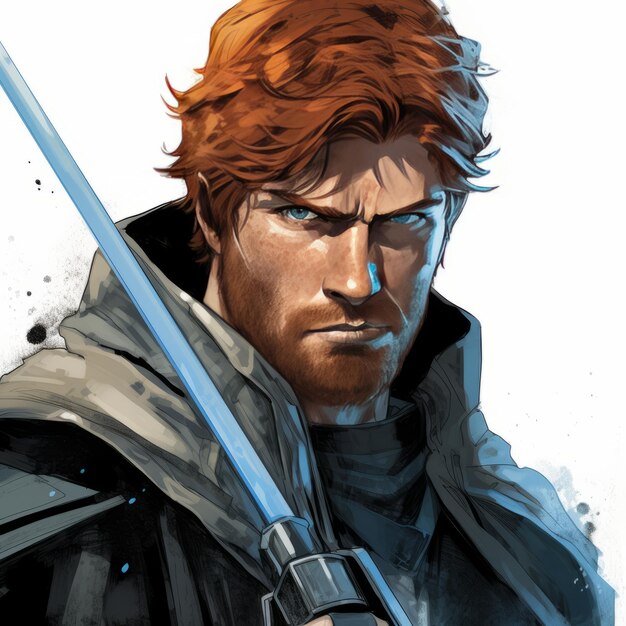 Photo gingermaned jedi embodying the force in seanan mcguire's marvel comic art