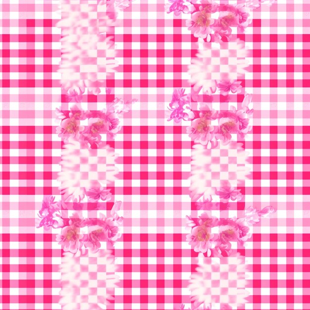 Foto tessuto a stampa gingham