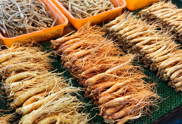 Ginseng sell in Korean market